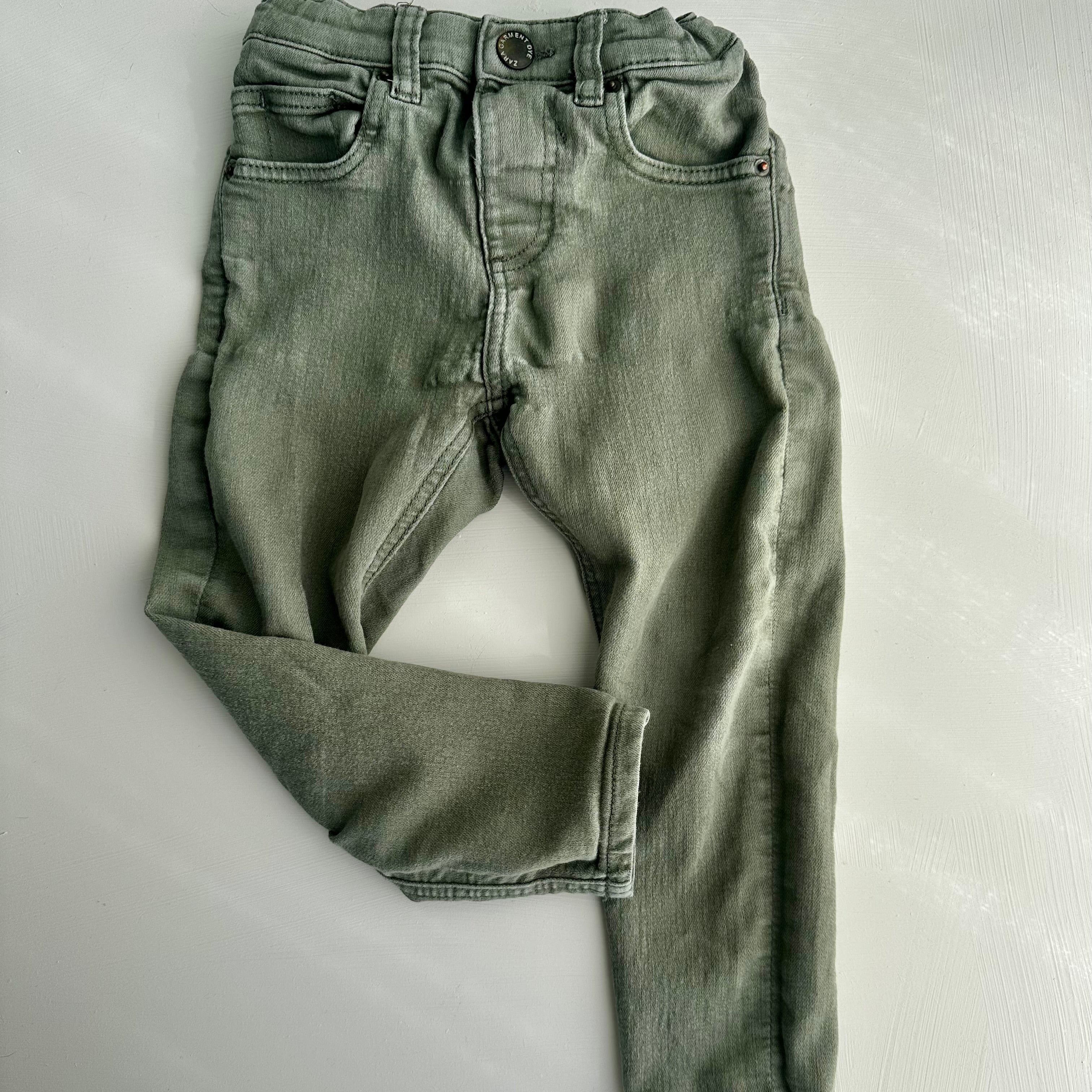 Jean vert skinny Zara 2-3 ans | Seconde main