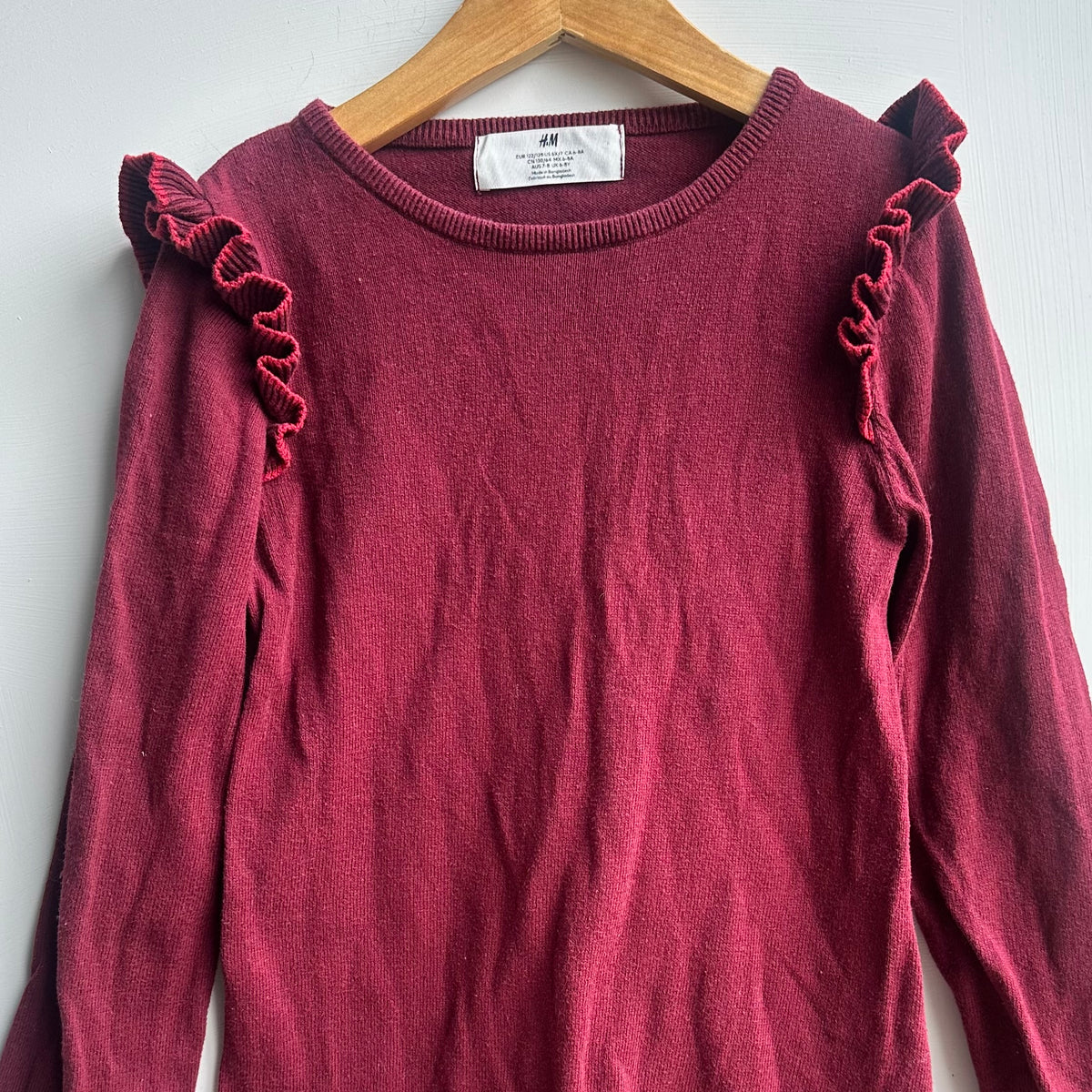 Robe bourgonne H&M 6-8 ans | Seconde main
