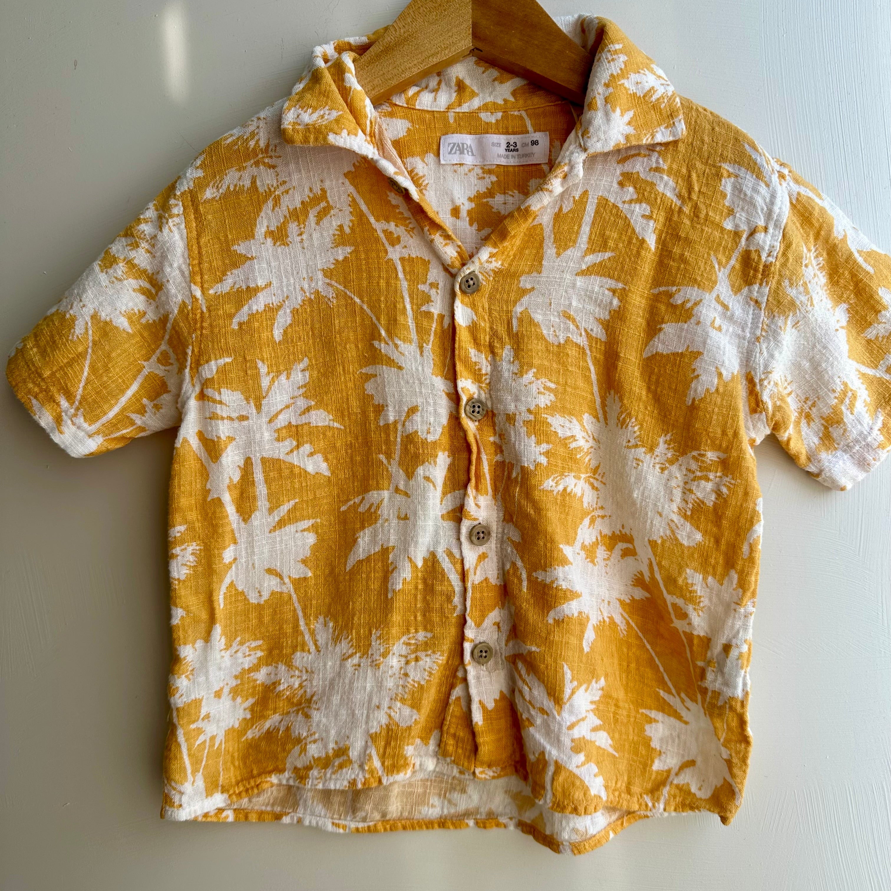 Chemise palmiers Zara 2-3 ans | Seconde main