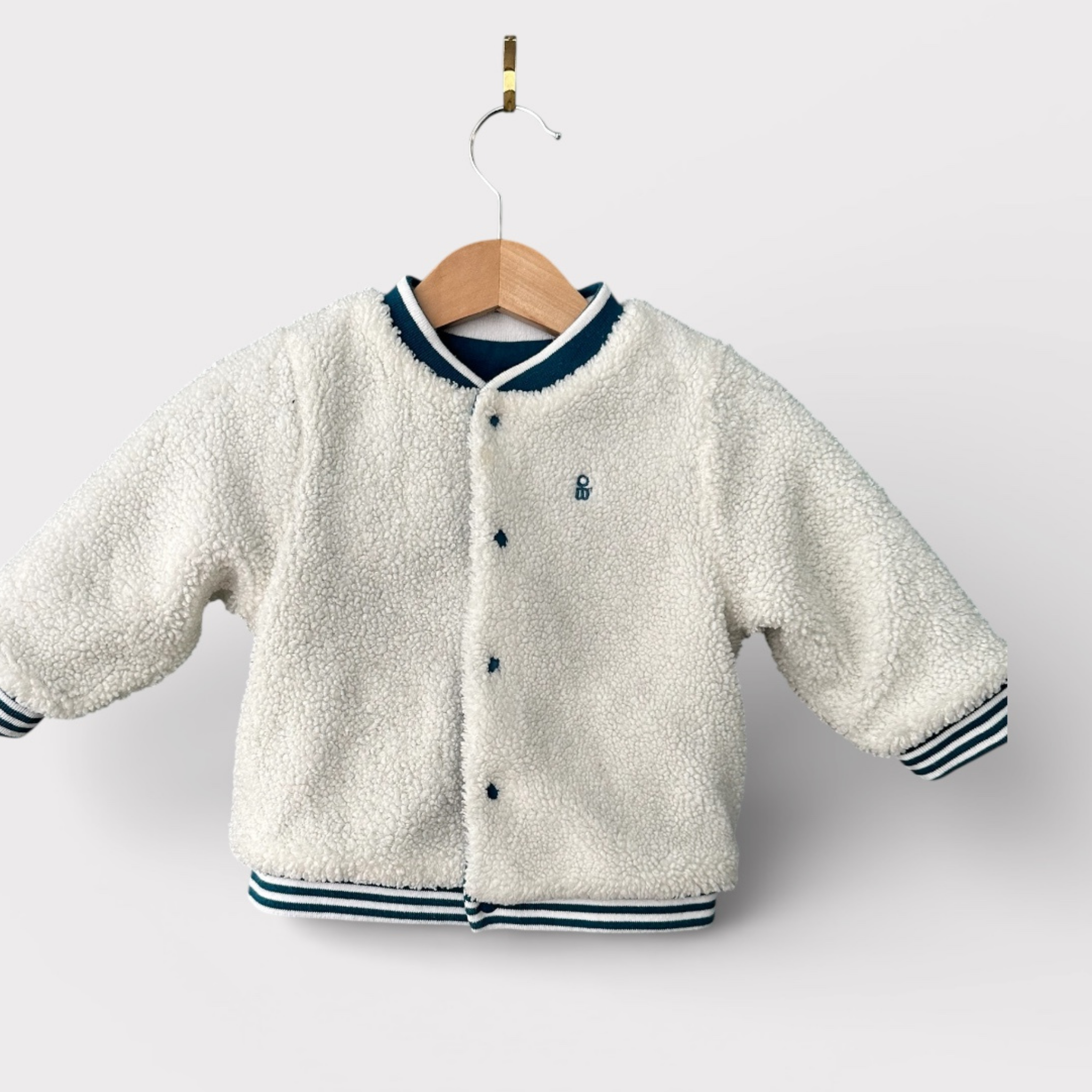 Manteau en sherpa réveresible | Obaibi  | 12 mois*