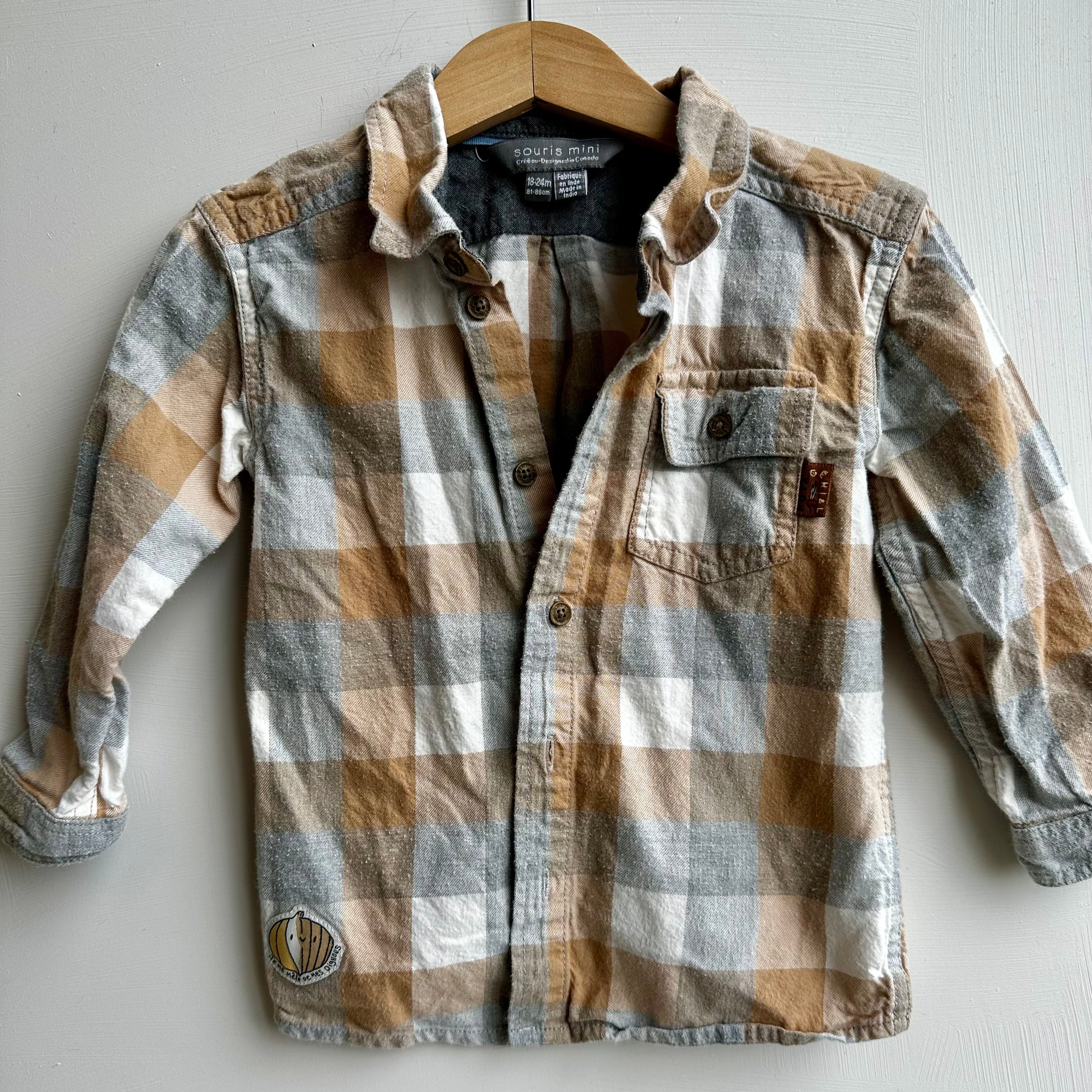 Chemise à carreaux Souris Mini 18-24 mois | Seconde main