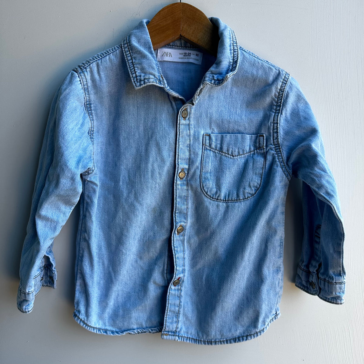 Veste en jean Zara 18-24 mois | Seconde main (Mini imperfection*)