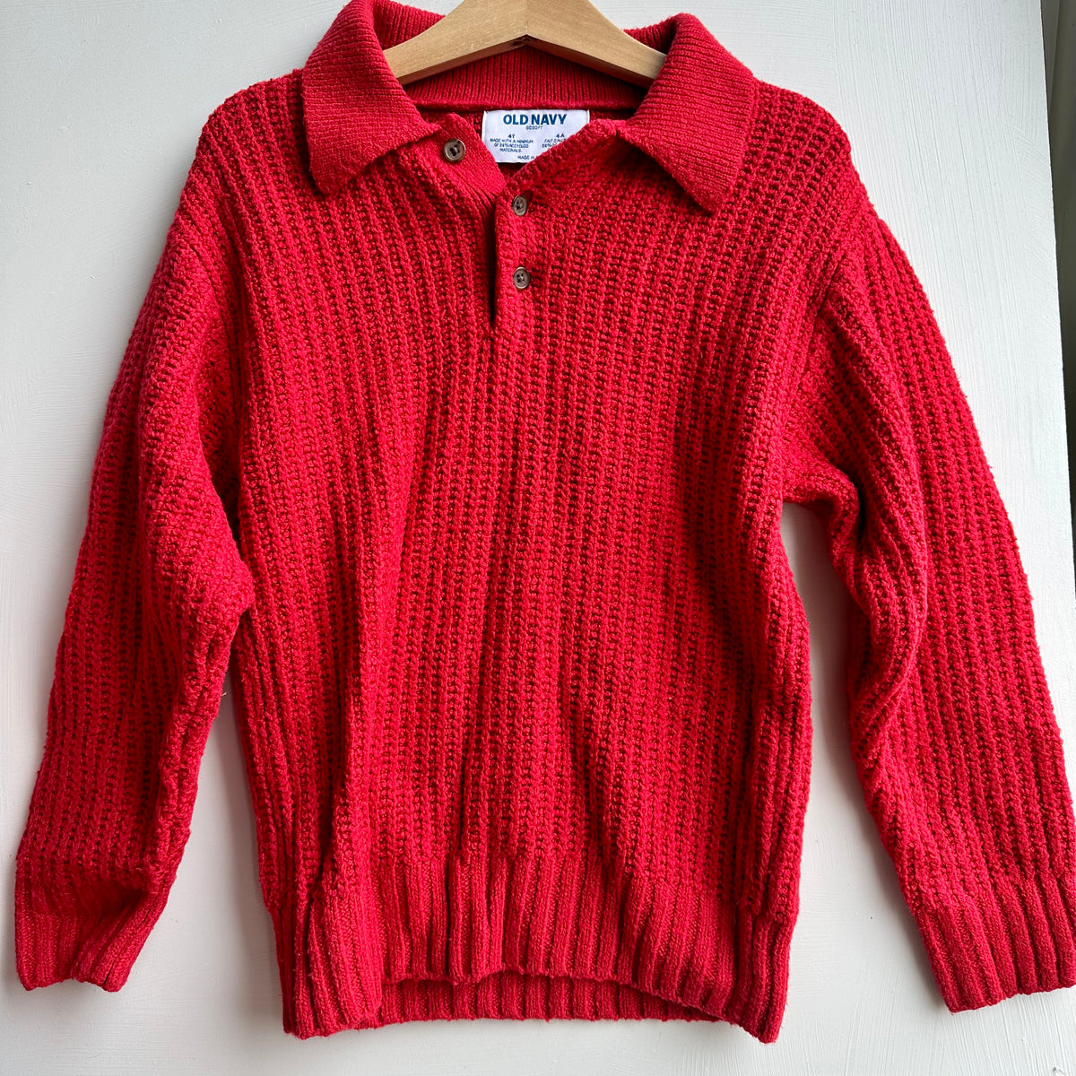 Pull tricot rouge Old Navy 4 ans | Seconde main