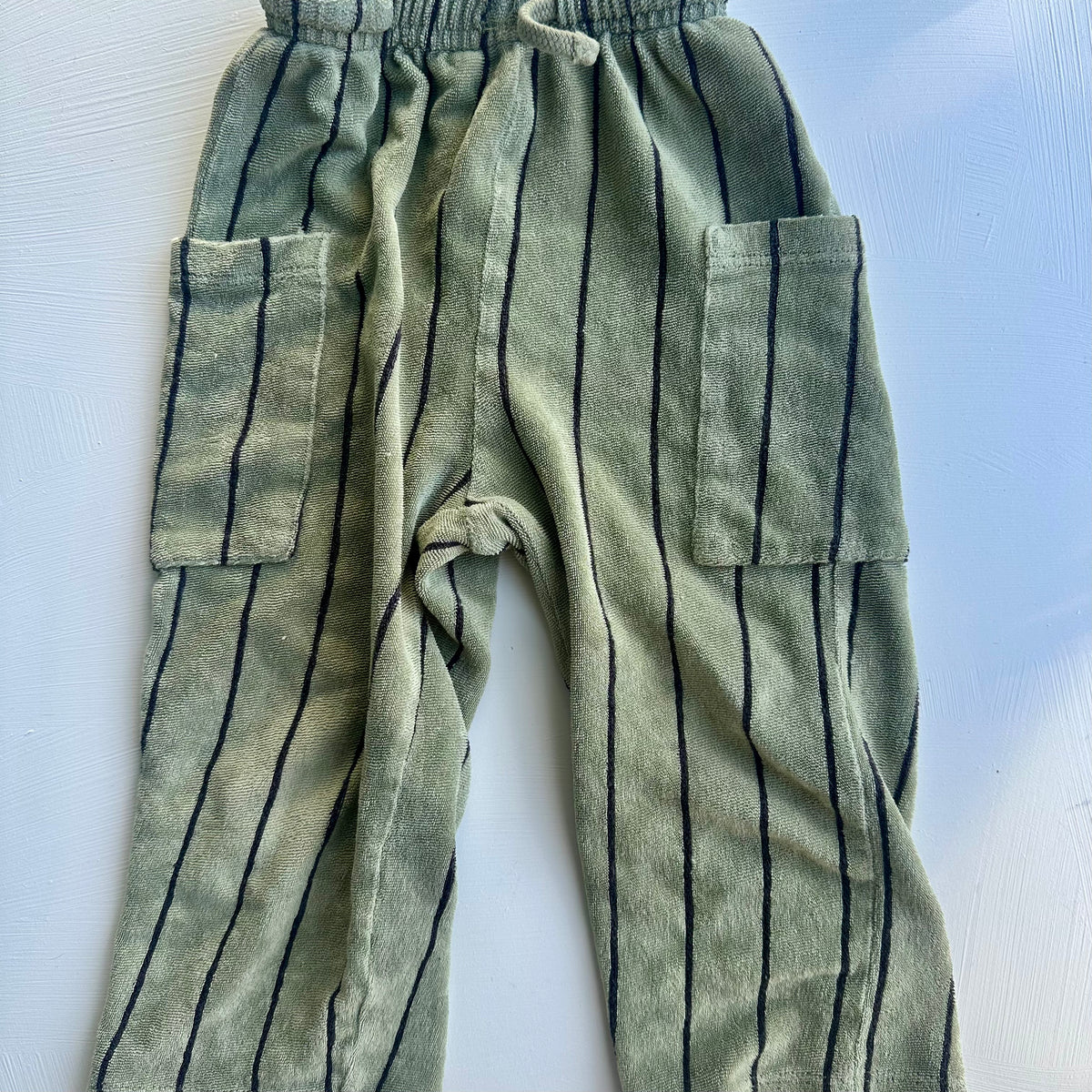 Pantalon vert ligné Zara 2 ans | Seconde main (Tissus serviette)
