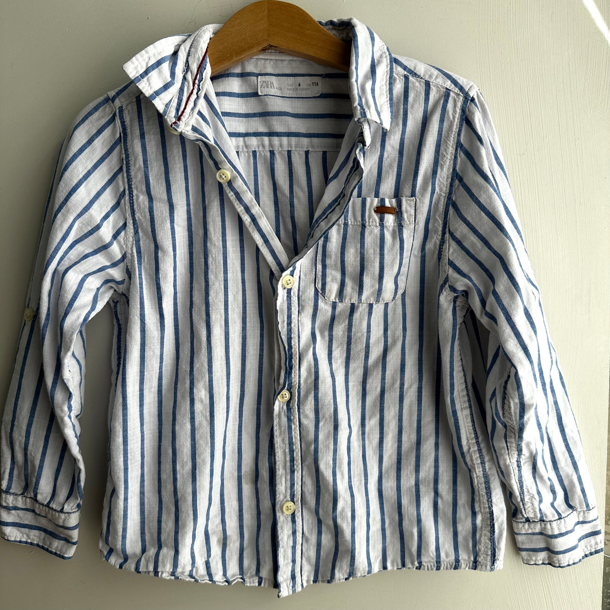 Chemise lignée Zara 6 ans | Seconde main (Imparfait*)