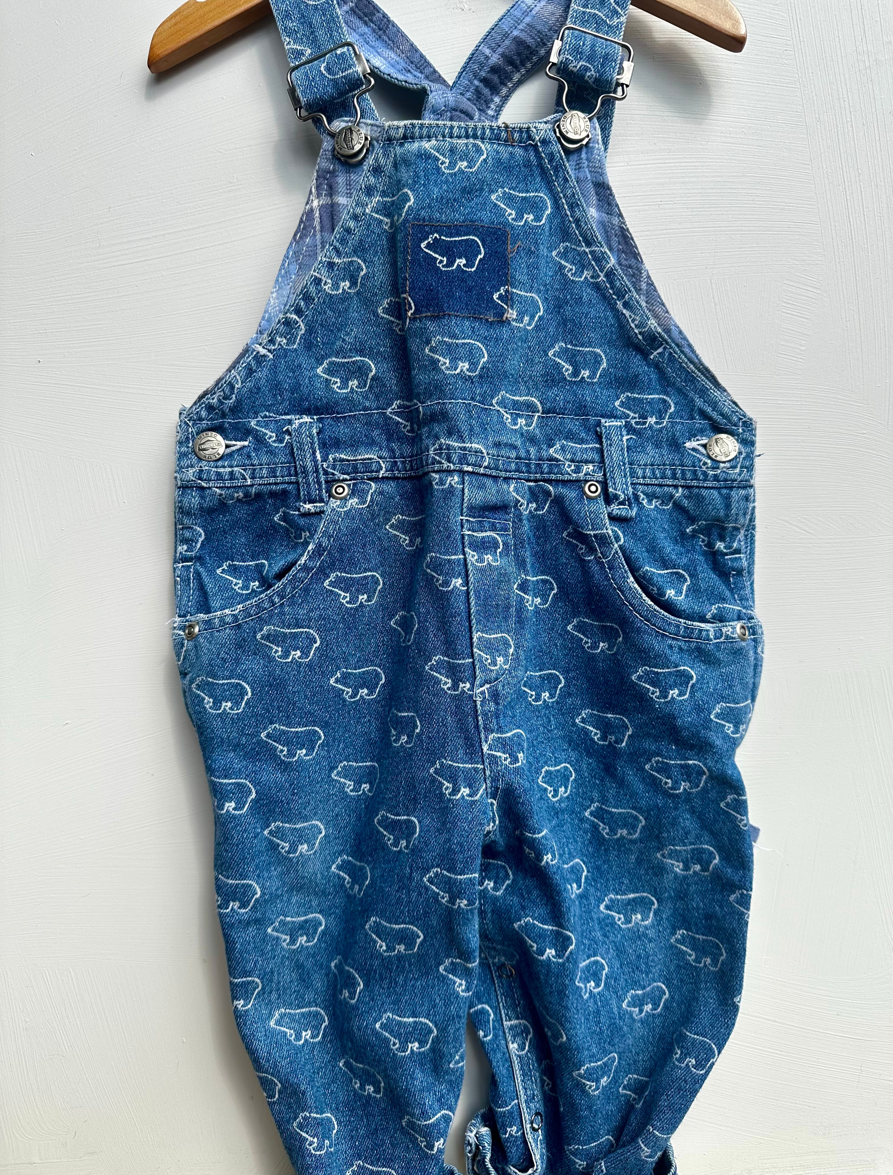 Salopette vintage* Blue Carrousel Denim (1980-1990) 24 mois | Seconde main