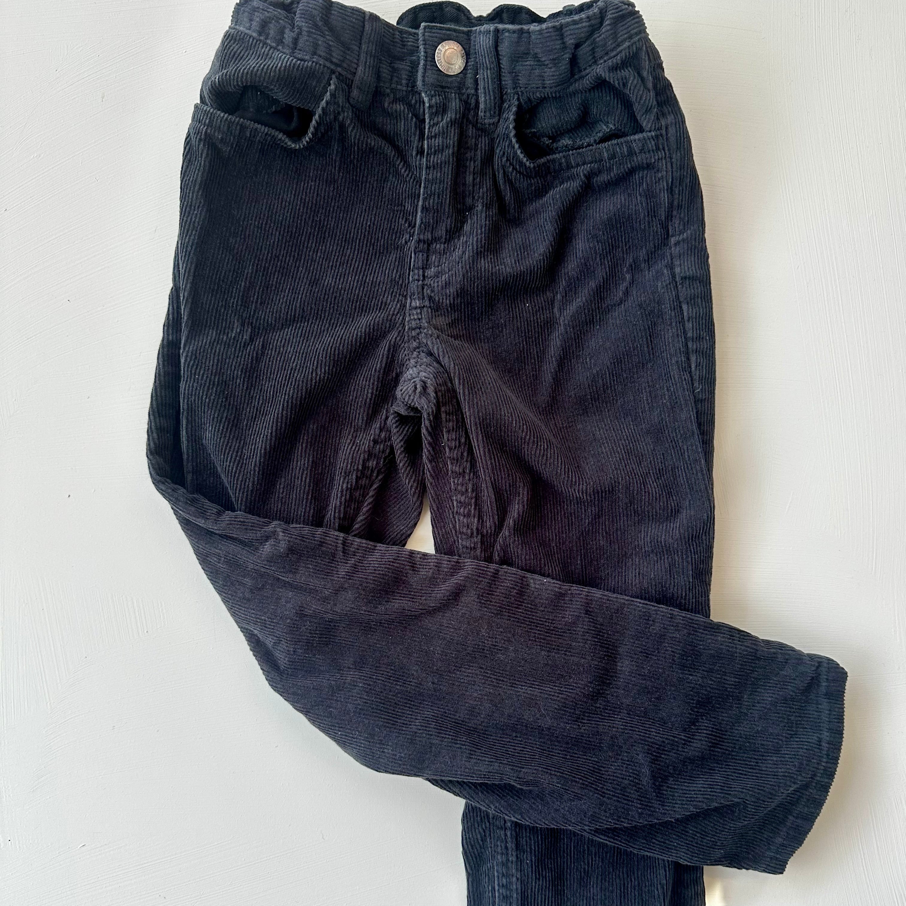 Pantalon bleu marin corduroy H&M 5-6 ans | Seconde main