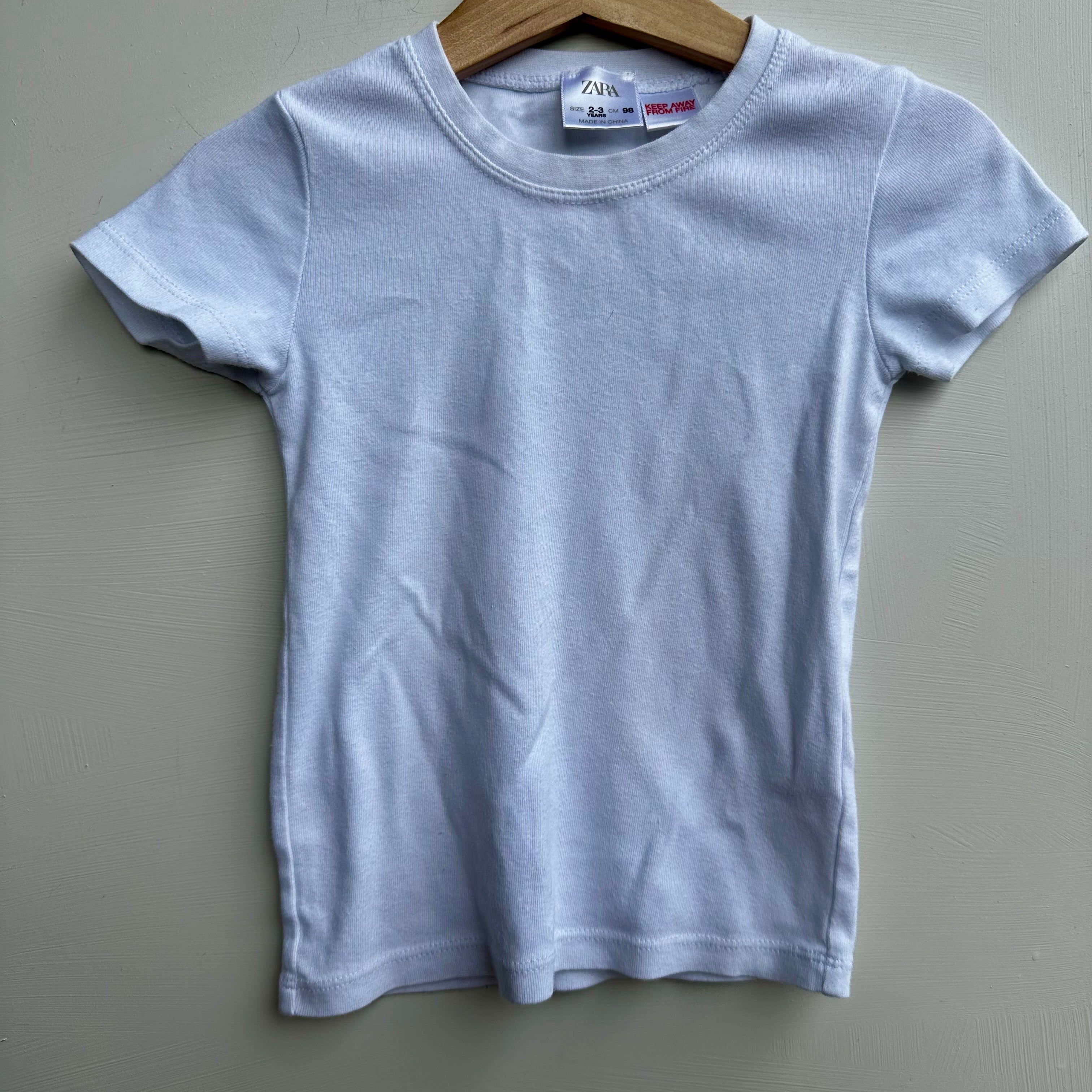 T-shirt blanc Zara 2-3 ans | Seconde main
