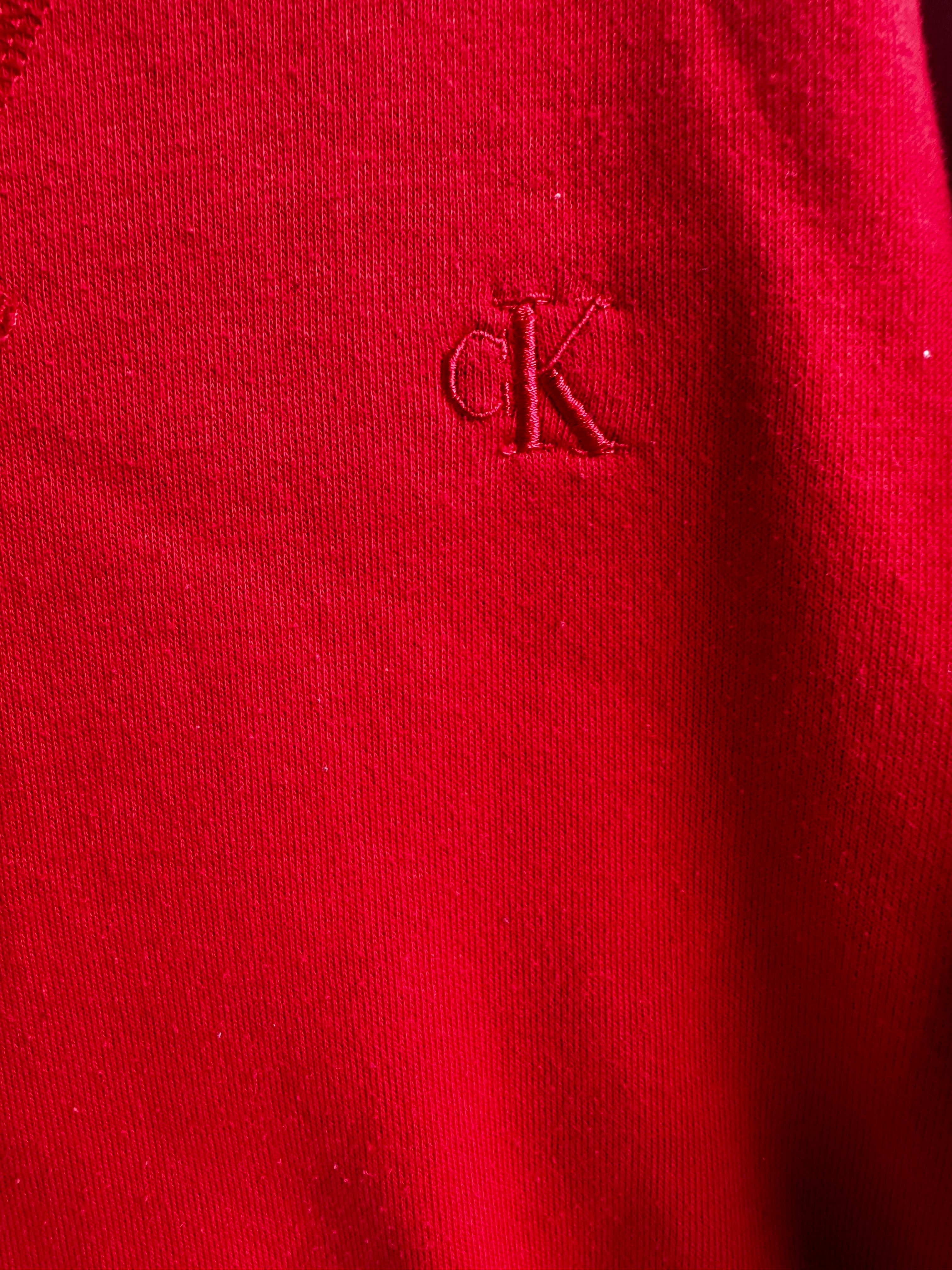 Pull rouge CK 6-8 ans | Seconde main (mini imperfection*)