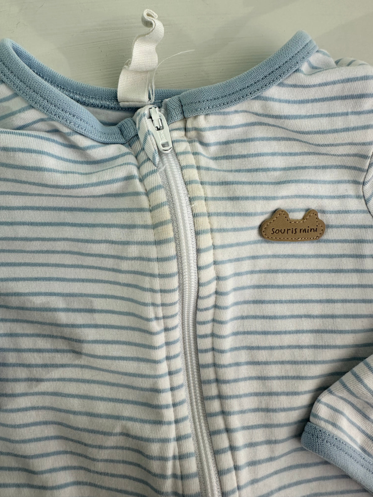 Pyjama ligné Souris Mini 6-9 mois | Seconde main (Imparfait*)