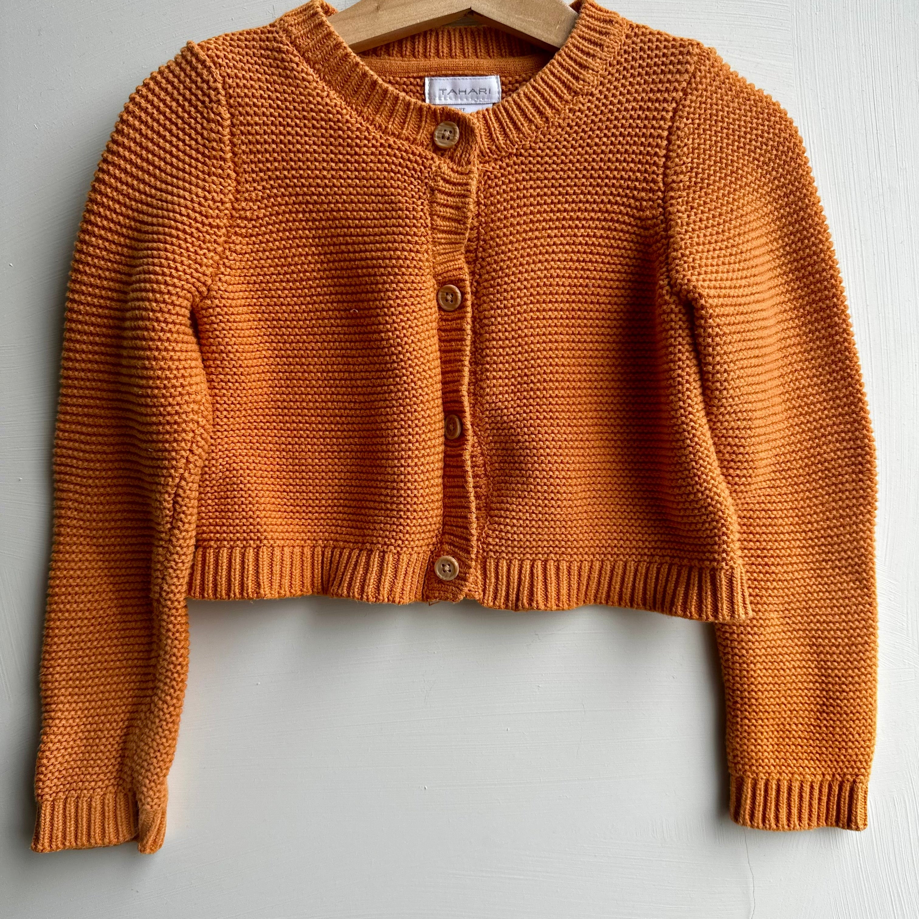 Cardigan tricot orange 3 ans | Seconde main