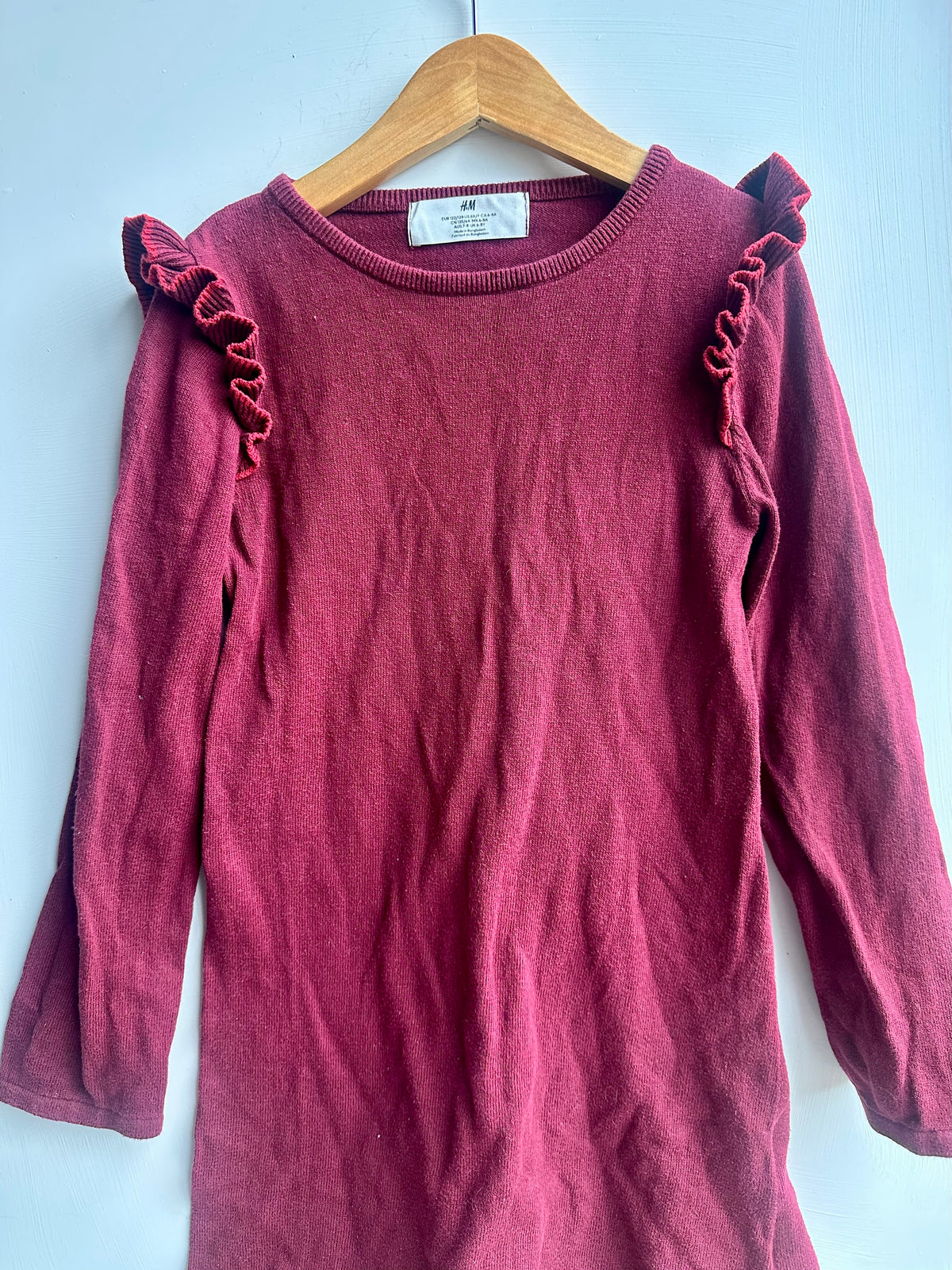 Robe bourgonne H&M 6-8 ans | Seconde main