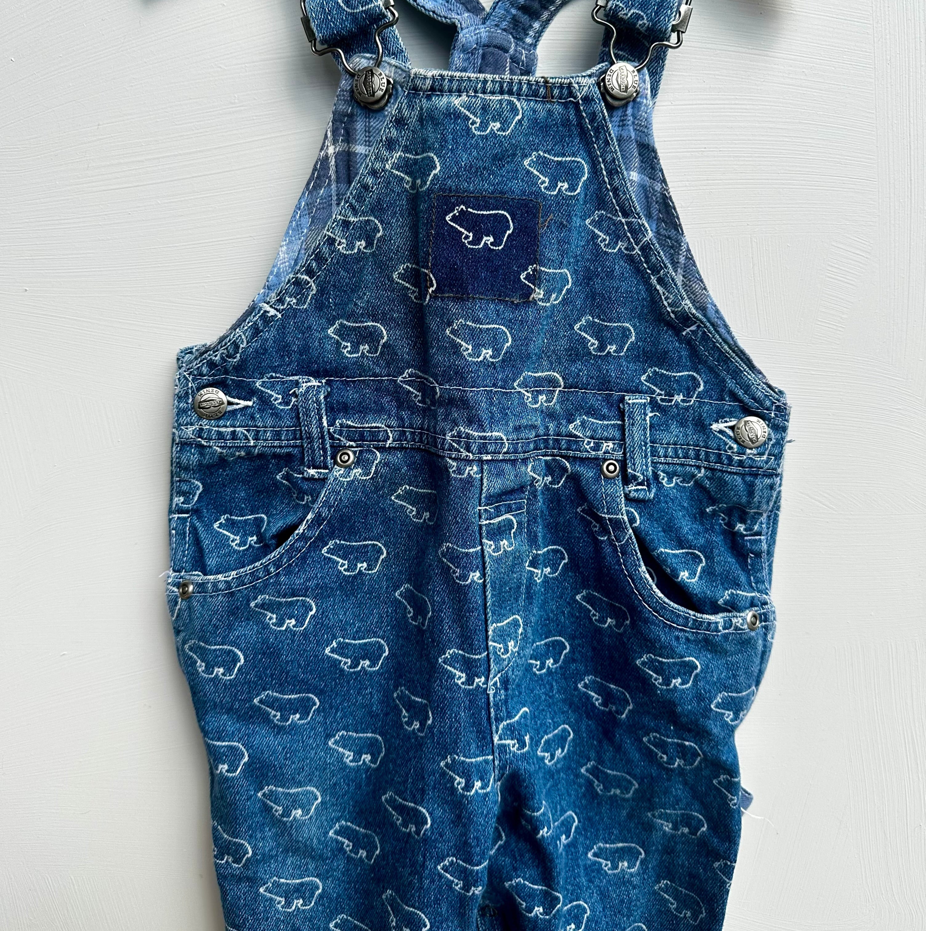 Salopette vintage* Blue Carrousel Denim (1980-1990) 24 mois | Seconde main