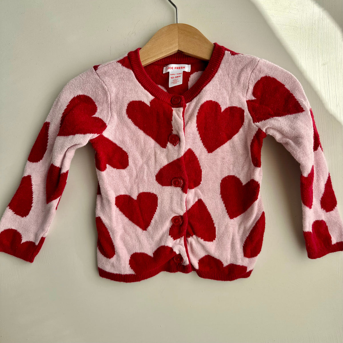 Cardigan cœur Joe Fresh 12-18 mois | Seconde main