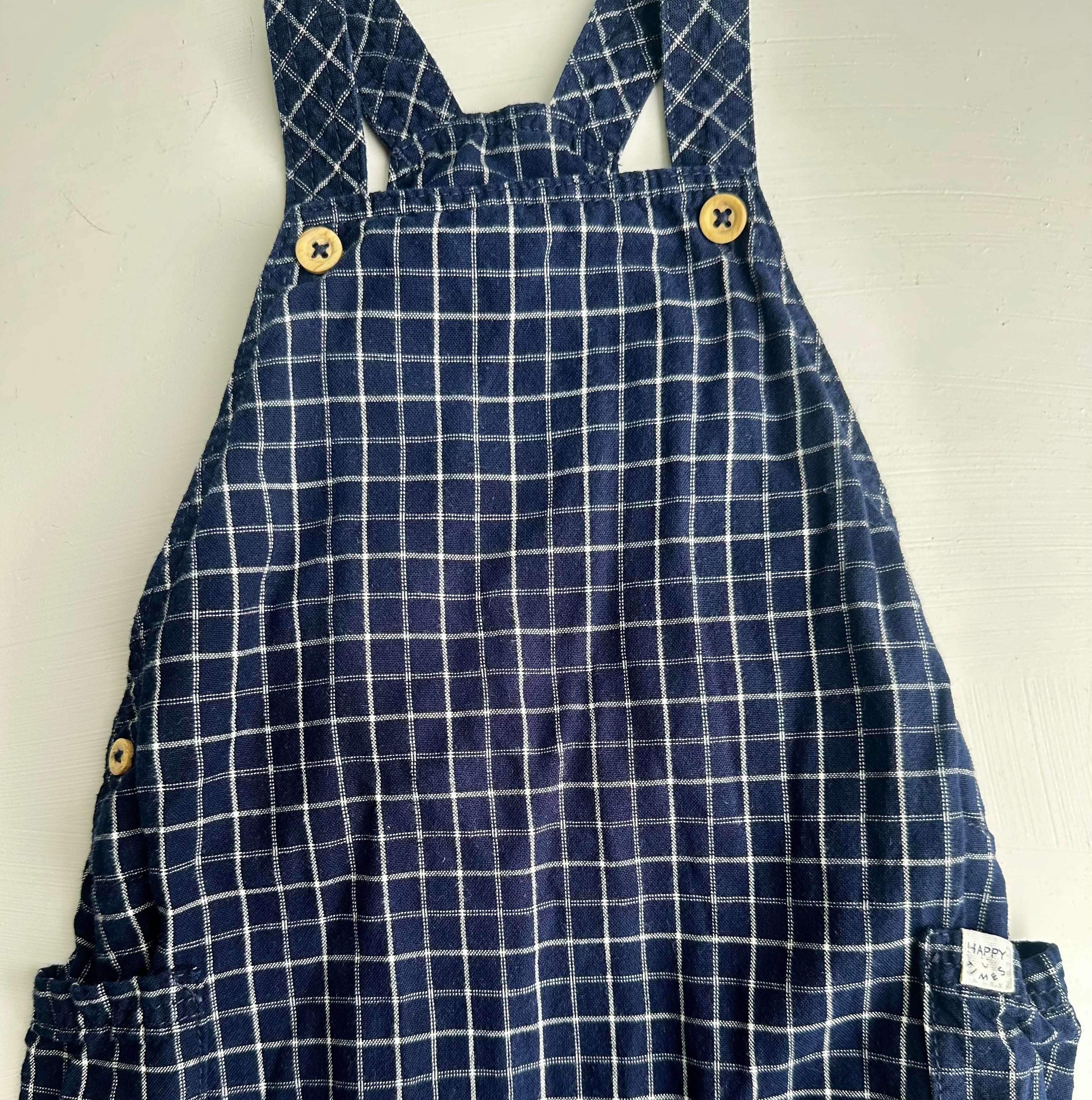 Salopette carreaux bleu 1 1/2-2 ans | Seconde main