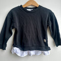 Chandail noir côtelé LC 2-3 ans | Seconde main