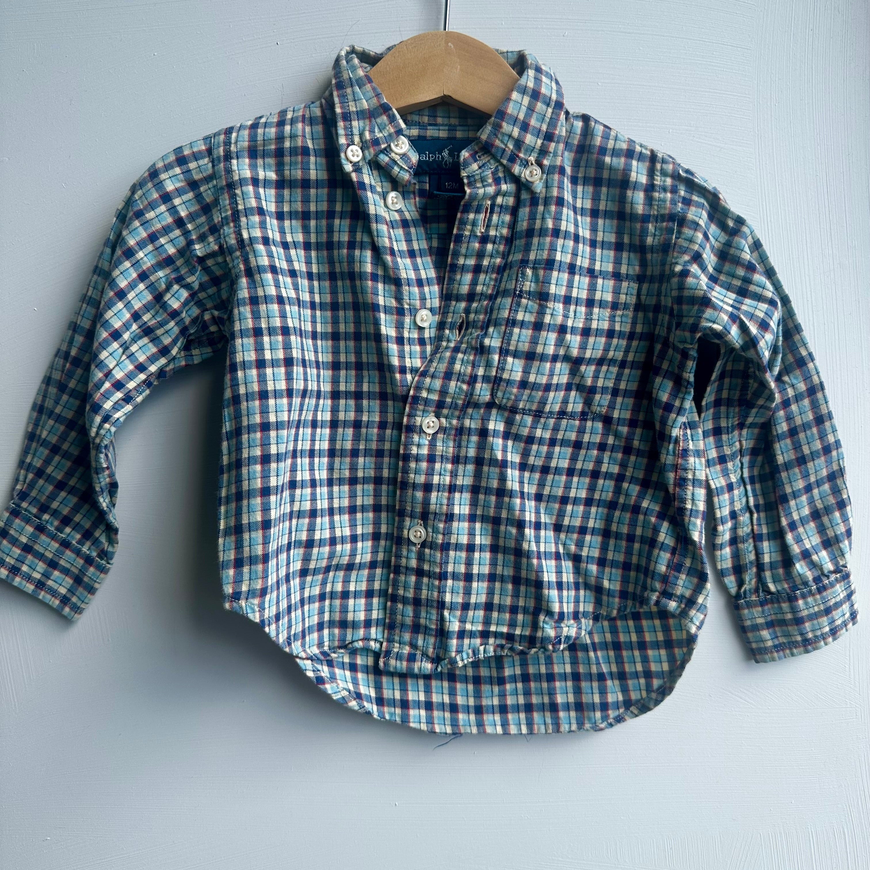 Chemise à carreaux Ralph Lauren 12 mois | seconde main