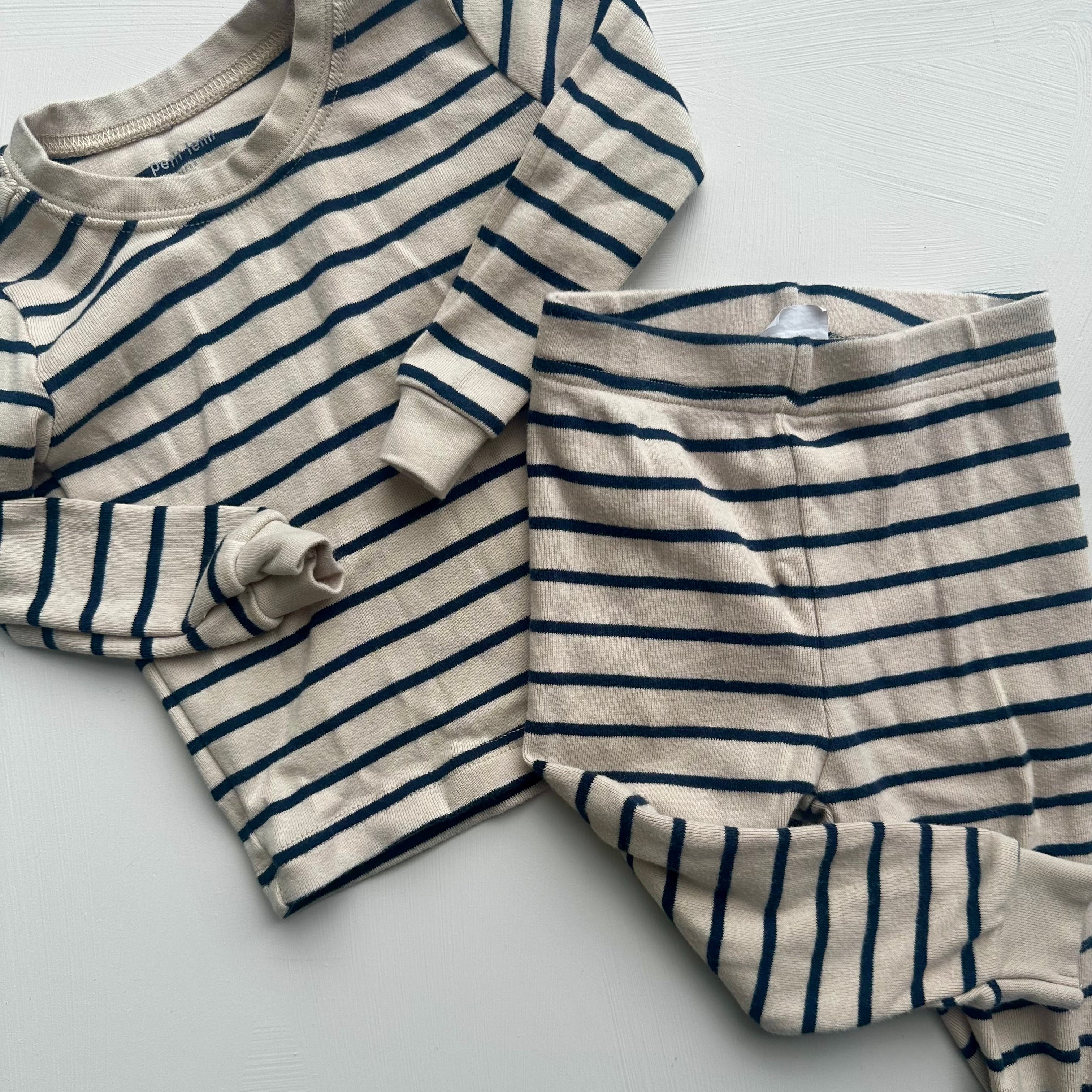 Pyjama ligné Petit LEM 12 mois | Seconde main (fait petit)