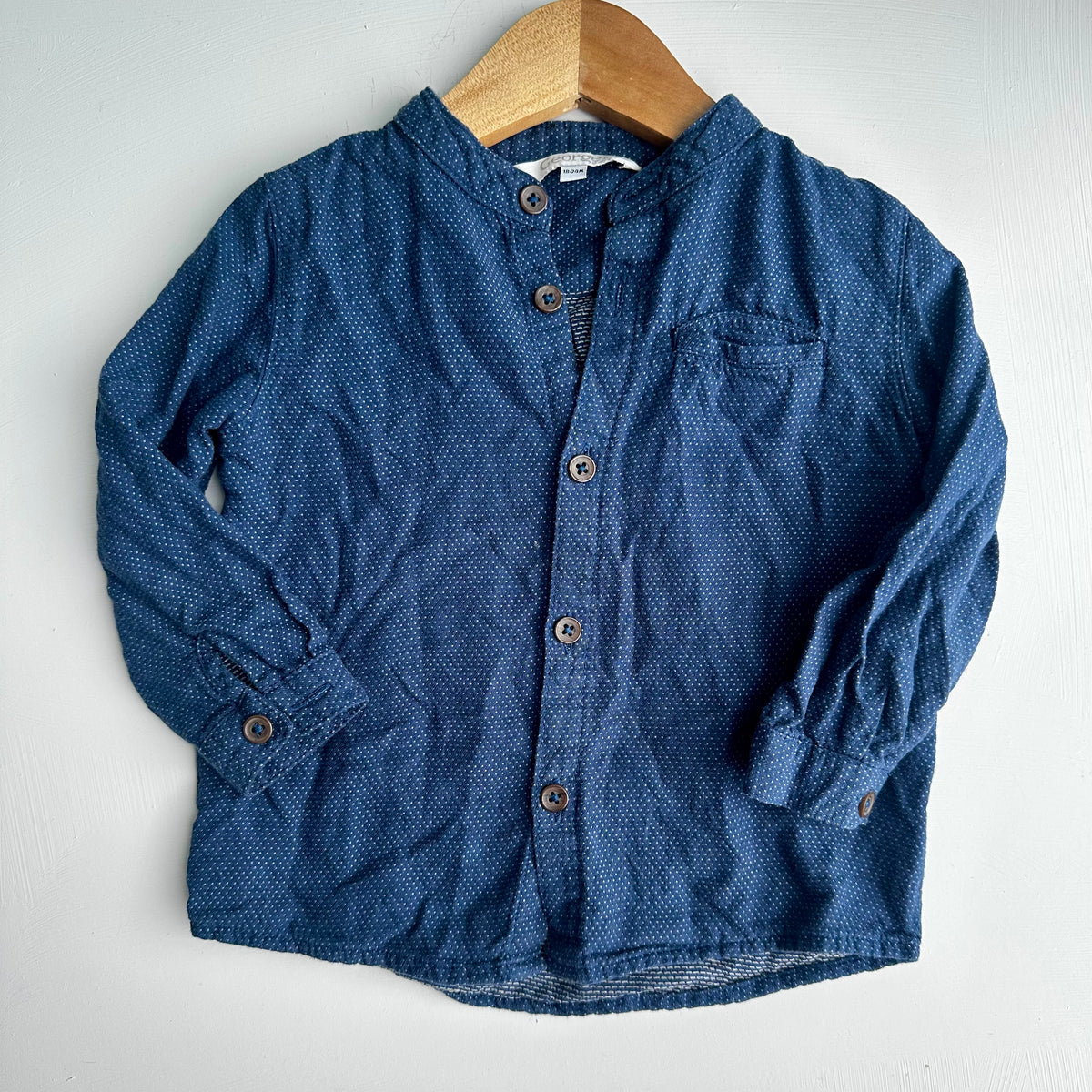 Chemise bleu George 18-24 mois | Seconde main