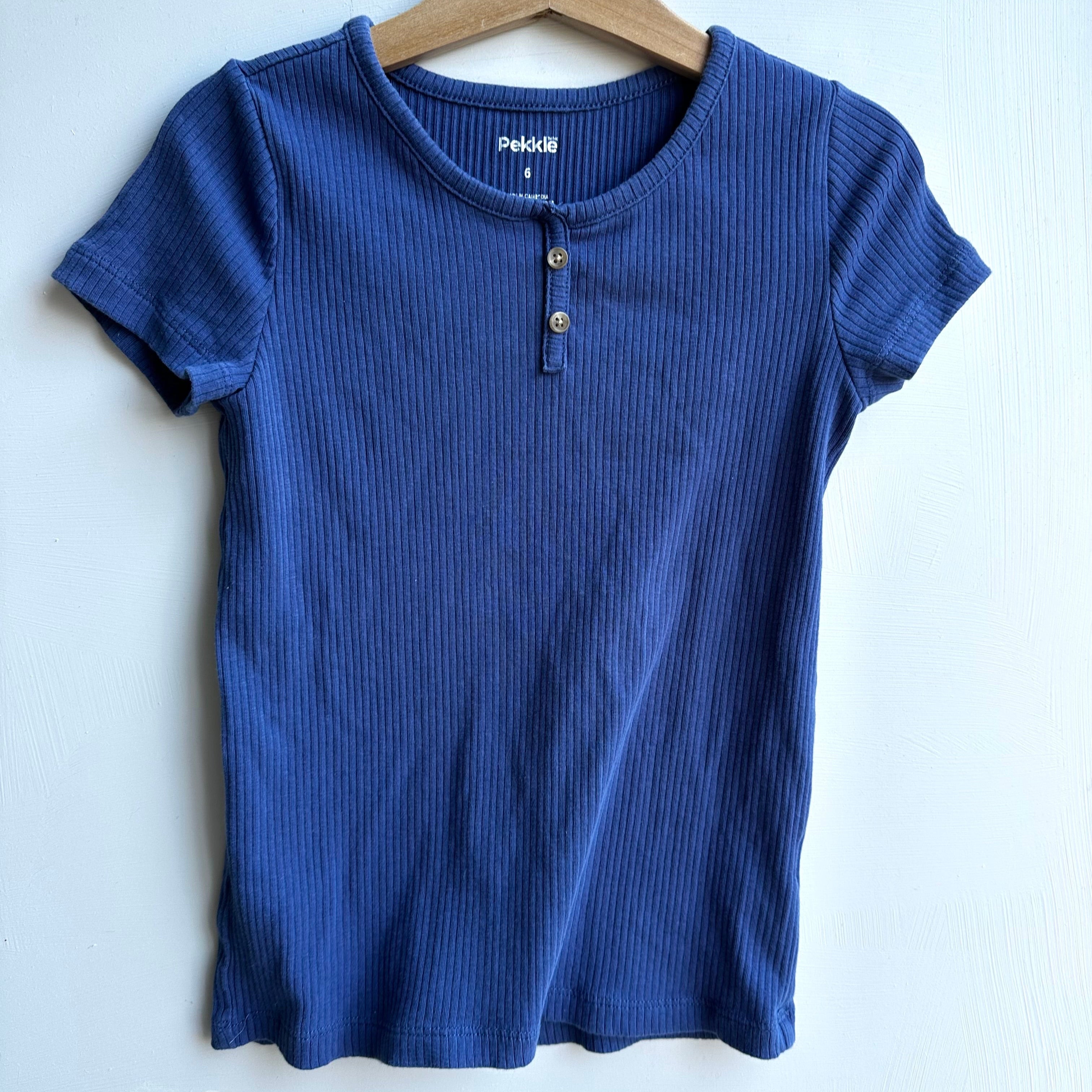 T-shirt bleu Pekkle 6 ans | Seconde main
