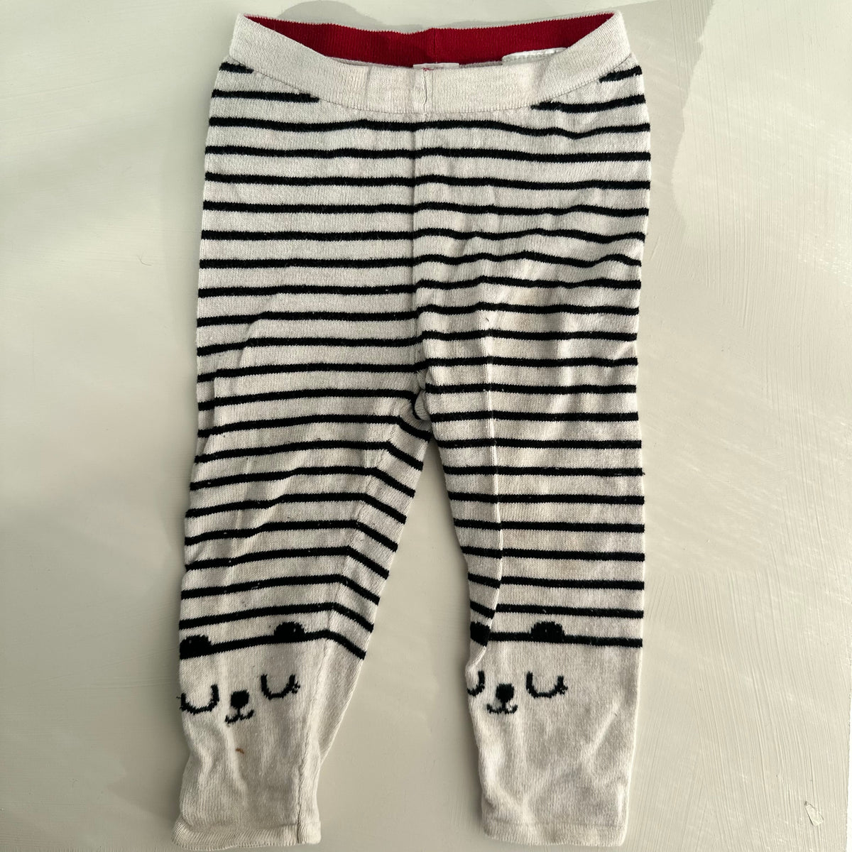 Pantalon ligné H&M 9-12 mois | Seconde main (légèrement mousseux*)