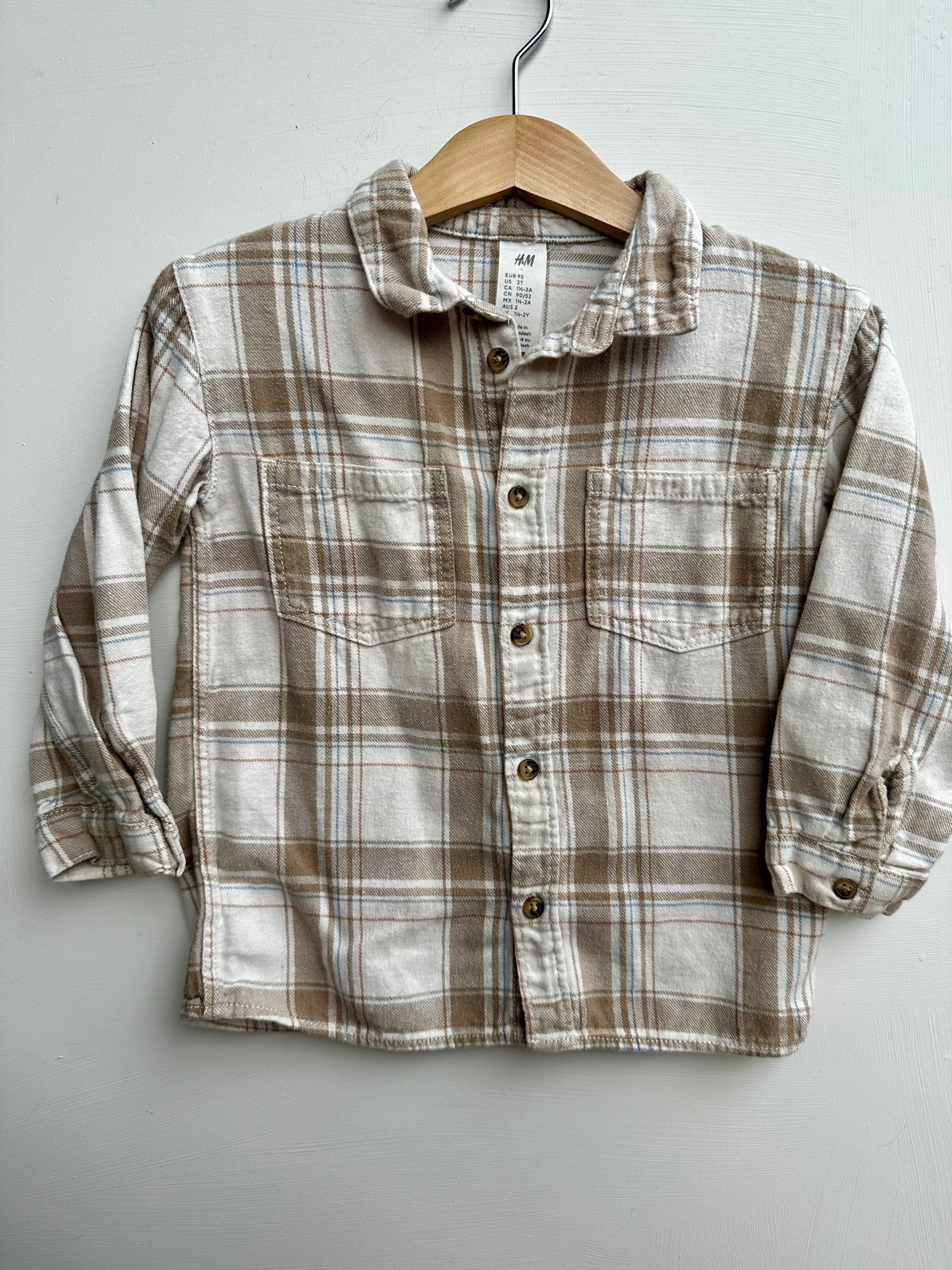 Chemise à carreaux H&M 1 1/2-2 ans | Seconde main