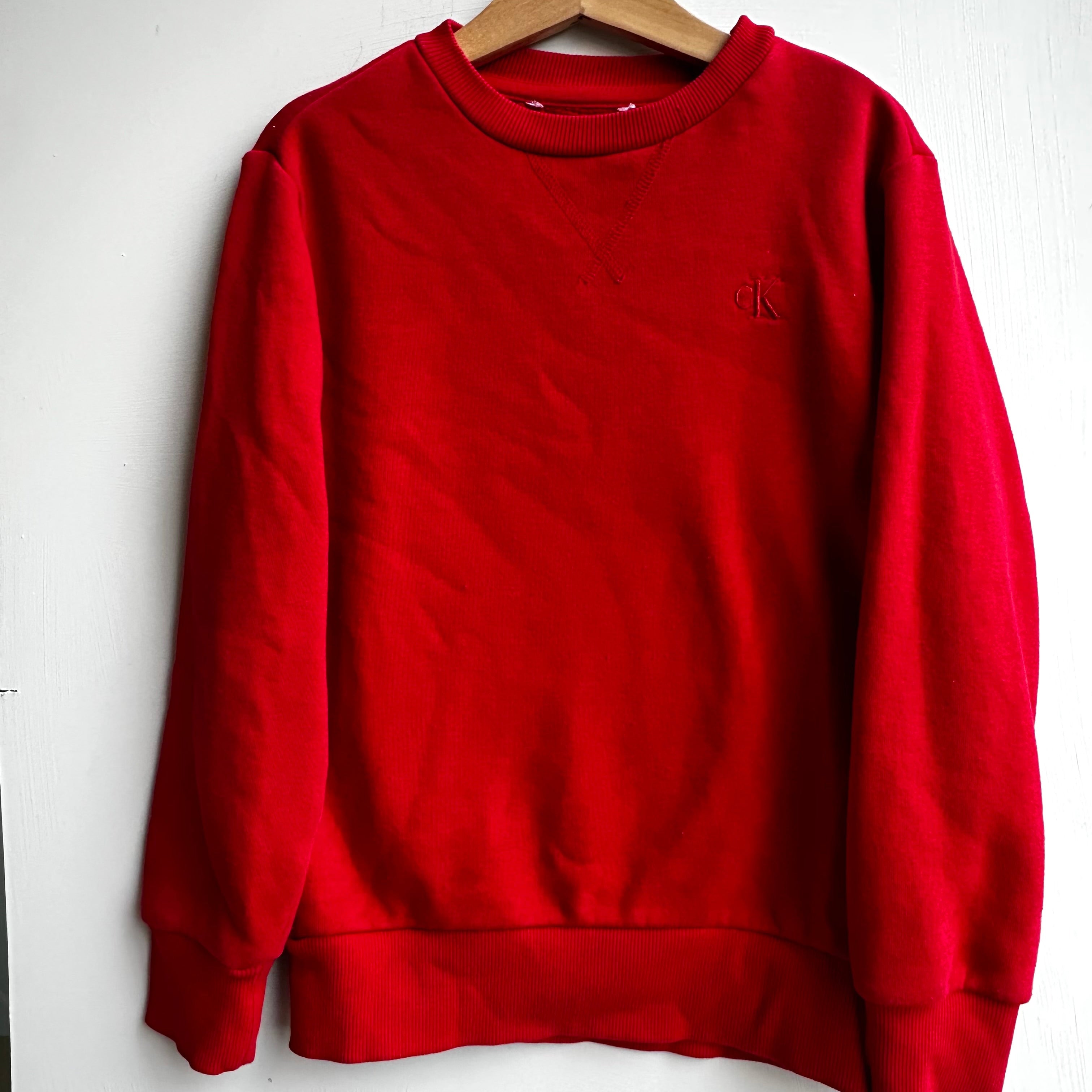 Pull rouge CK 6-8 ans | Seconde main (mini imperfection*)