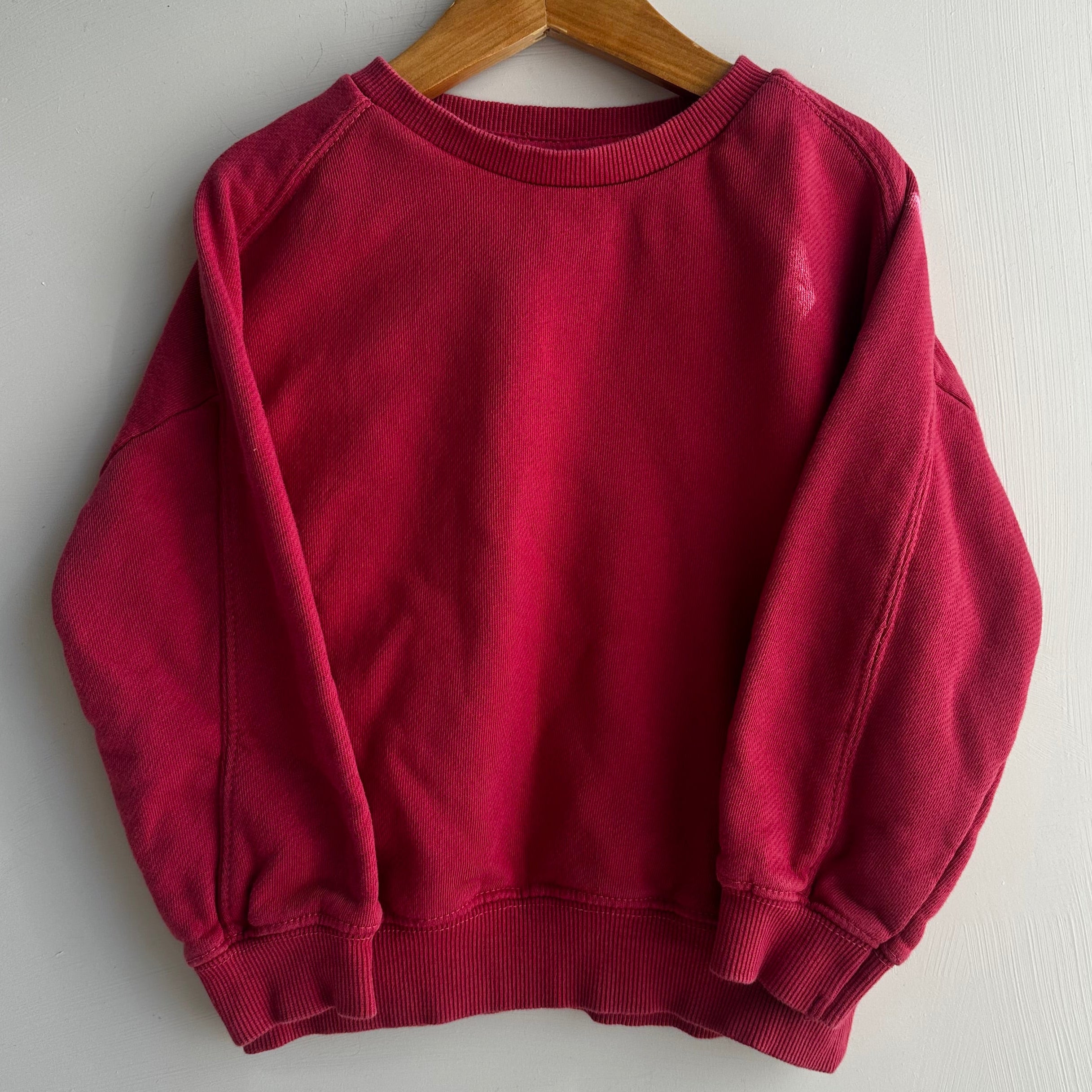 Pull rouge framboise Zara 4-5 ans* | Seconde main | (étiquette coupée)