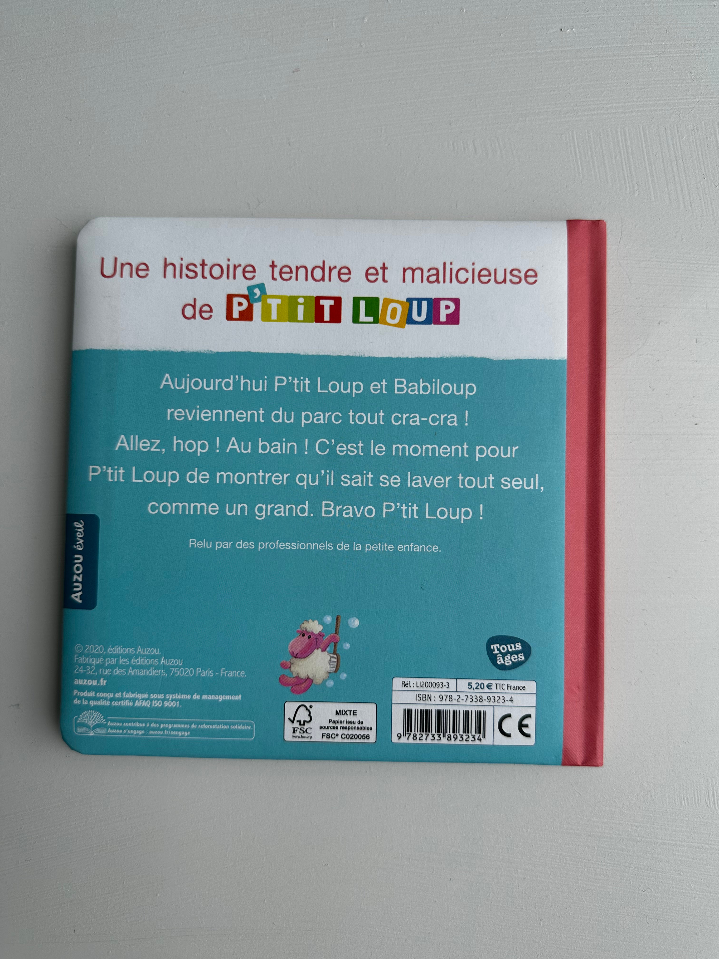 Livre P’tit Loup : Se lave seul