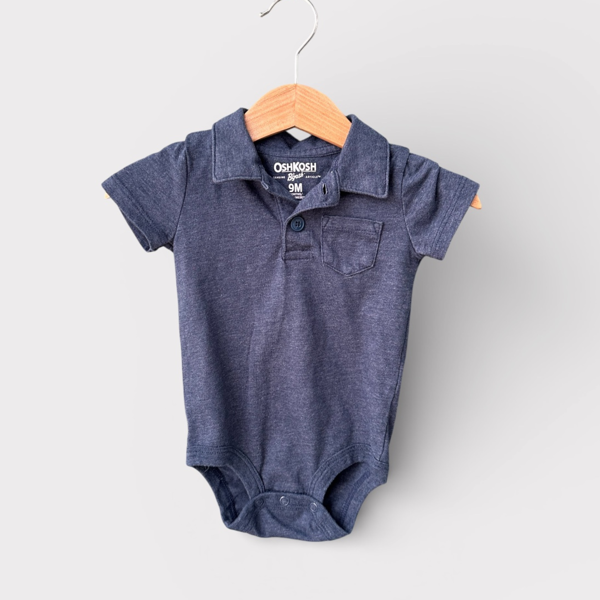 Body polo bleu | Oshkosh | 9 mois